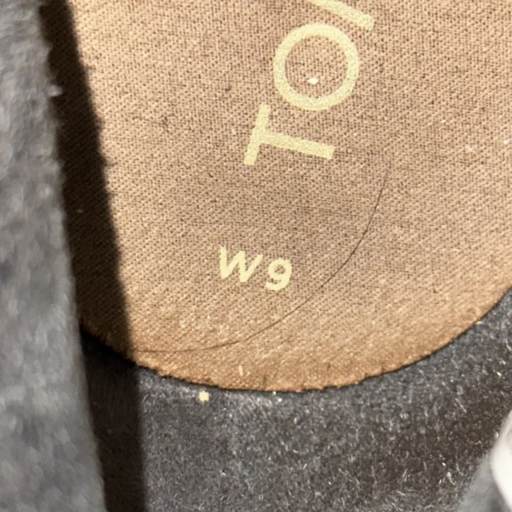 Toms Grey Suede Booties 9 side‎ zip